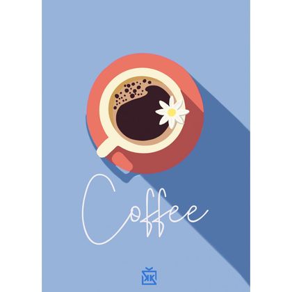 Blue Coffee Motto Kartı