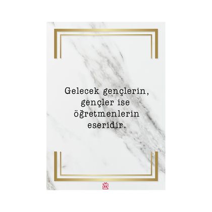 Öğretmenlere Özel Motto Kartı 