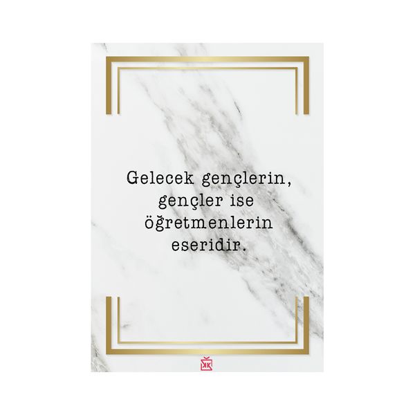 Öğretmenlere Özel Motto Kartı  - MOTTO KARTLARI