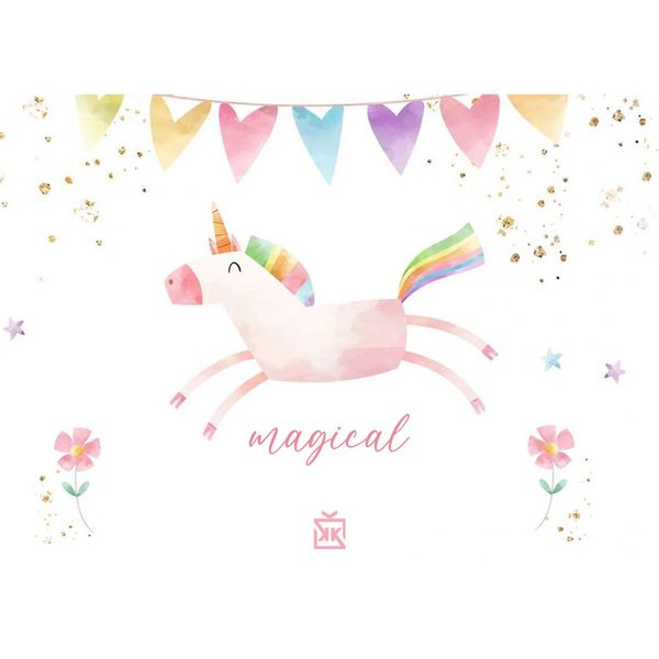 Magical Unicorn Motto Kartı - MOTTO KARTLARI