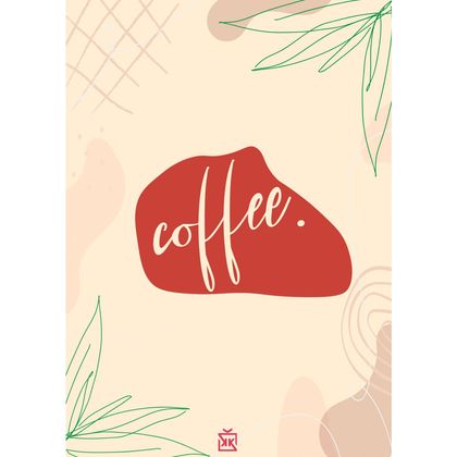 Red Coffee Motto Kartı