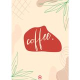 Red Coffee Motto Kartı