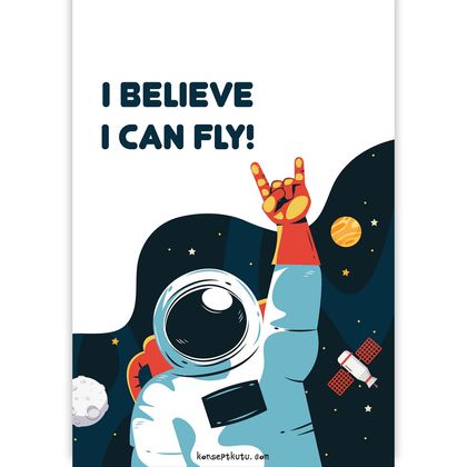 I Believe I Can Fly! Motto Kartı