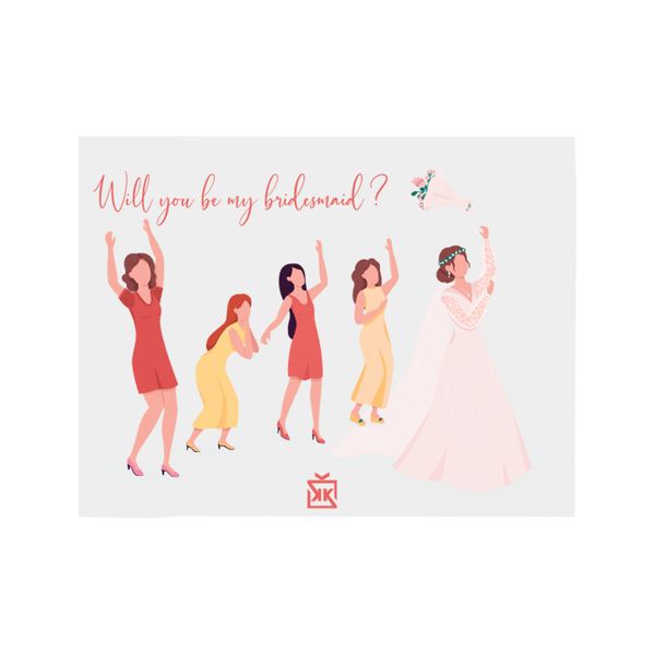 Will You Be My Bridesmaid Motto Kartı - MOTTO KARTLARI
