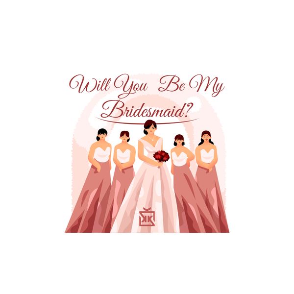 Will You Be My Bridesmaid 2 Motto Kartı - MOTTO KARTLARI