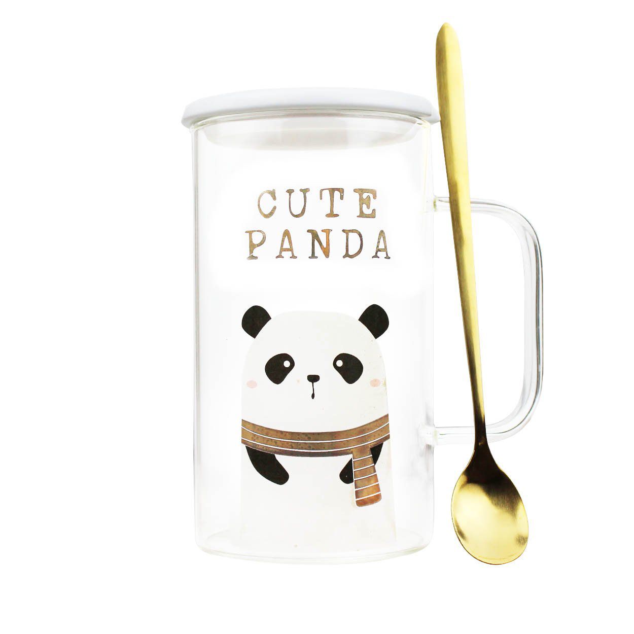 Cute Panda Cam Kupa - I Love You Beary Hediye Kutusu içinde