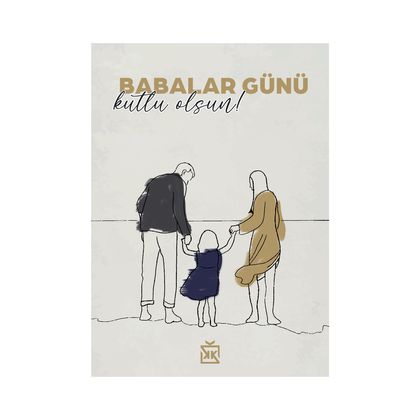 Babalar Günü Motto Kartı