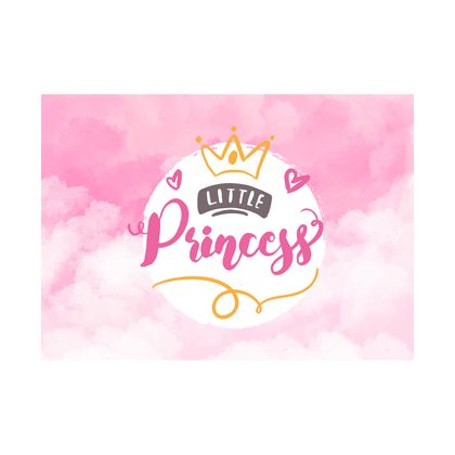 Little Princess Yatay Motto Kartı