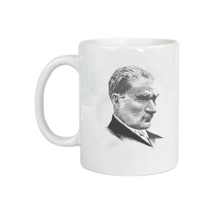 Atatürk Karakalem Baskılı Kupa