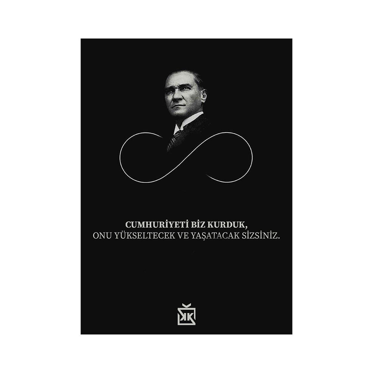 Cumhuriyeti Biz Kurduk Motto Kartı - Whiskey Seti Hediye Kutusu içinde