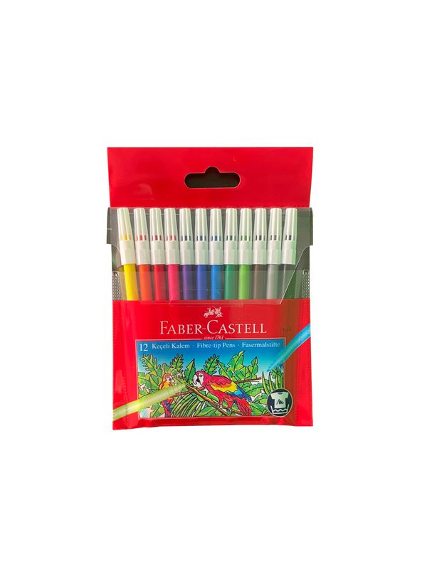 Faber Castell 12li Keçeli Kalem Seti - KIRTASİYE MALZEMELERİ