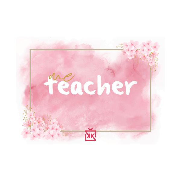 Me Teacher Motto Kartı Yatay - MOTTO KARTLARI
