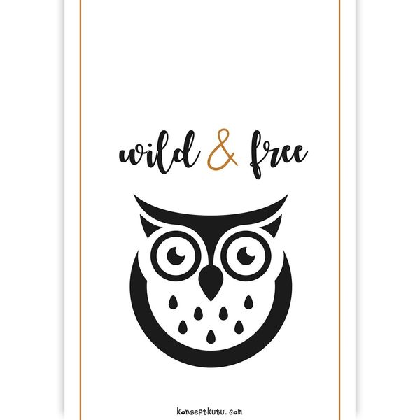 Wild&Free Motto Kartı - MOTTO KARTLARI