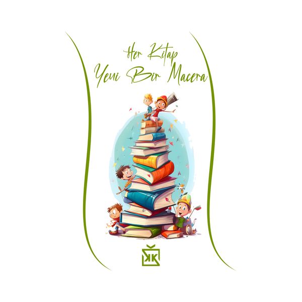 Her Kitap Yeni Bir Macera Motto Kartı - MOTTO KARTLARI