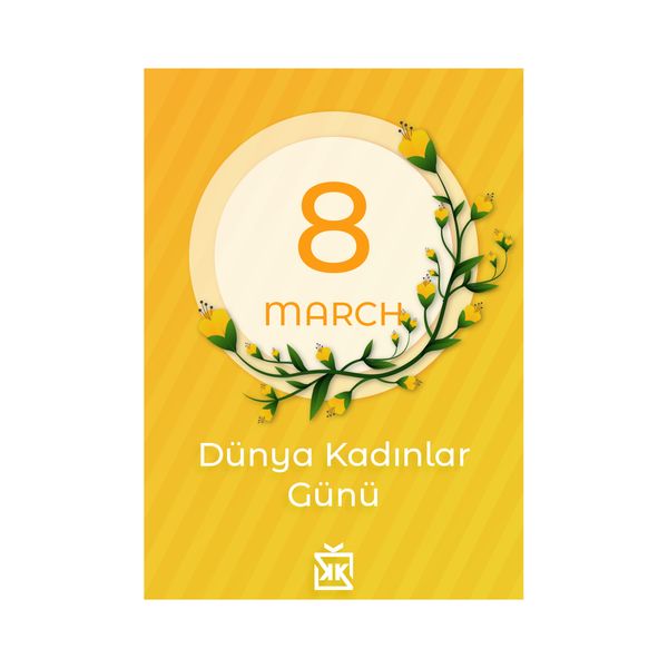 Sarısıcak 8 Mart Motto Kartı - MOTTO KARTLARI