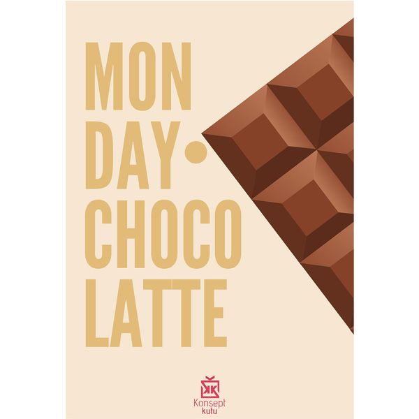 Monday Chocolatte Motto Kartı - MOTTO KARTLARI
