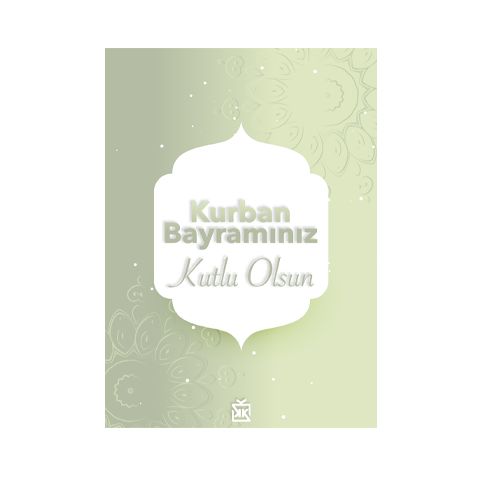 Yeşil Kurban Bayramı Motto Kartı - MOTTO KARTLARI