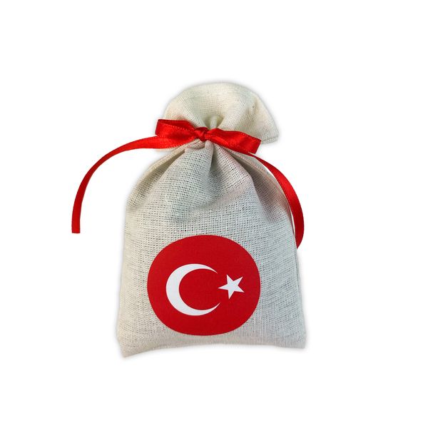 Türk Bayrağı Baskılı Lavanta Kesesi - DEKORATİF ÜRÜNLER
