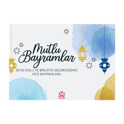 Sevgili Dolu Bayramlar Motto Kartı