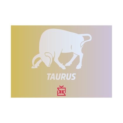 Boğa Burcu Motto Kartı
