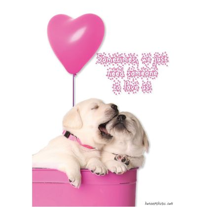 Köpeksever Motto Kartı