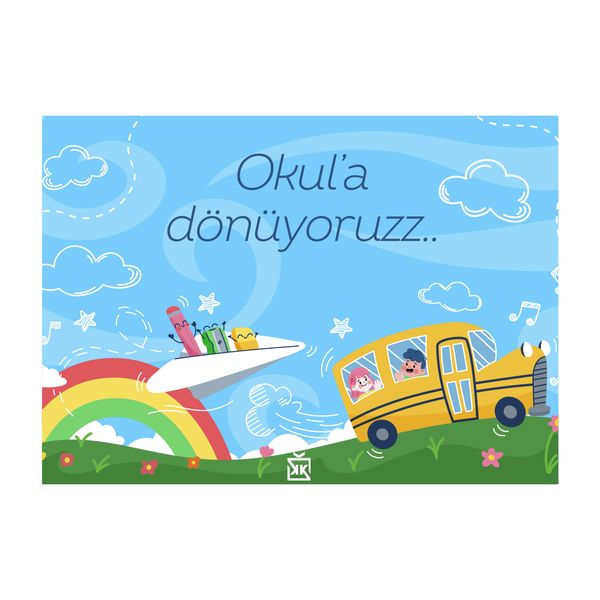 Okula Dönüyoruz Motto Kartı - MOTTO KARTLARI