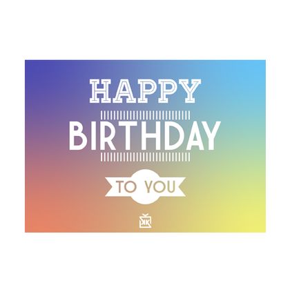 Happy Birthday Doğum Günü Motto Kartı