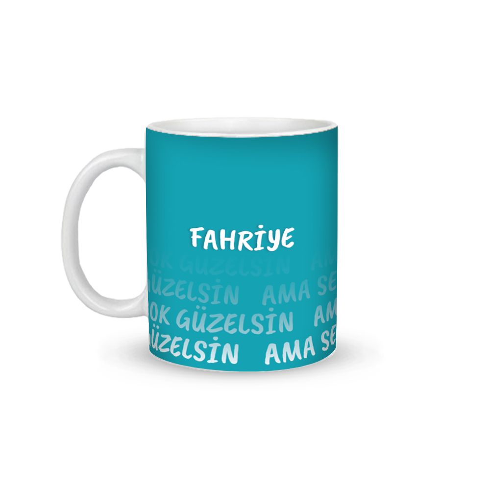 Ters Yüz Gıpta İsme Özel Baskılı Kupa - Gıpta ile Ama Olsun Hediye Kutusu içinde