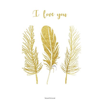 "I Love You- 2 " Motto Kartı