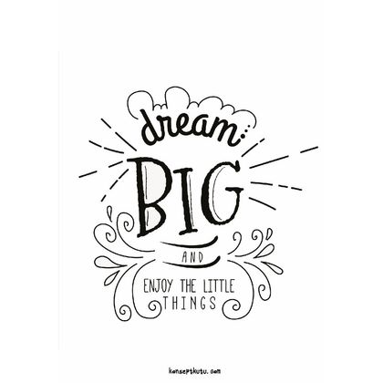 “Dream Big” Motto Kartı