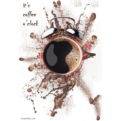 “It’s Coffee O’clock” Motto Kartı