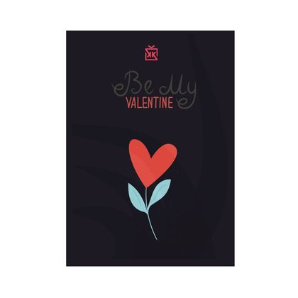 Be My Valentine Motto Kartı