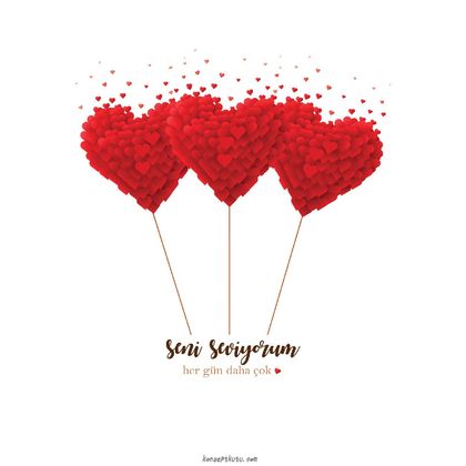 “Seni Seviyorum” Motto Kartı