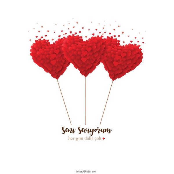 “Seni Seviyorum” Motto Kartı - MOTTO KARTLARI