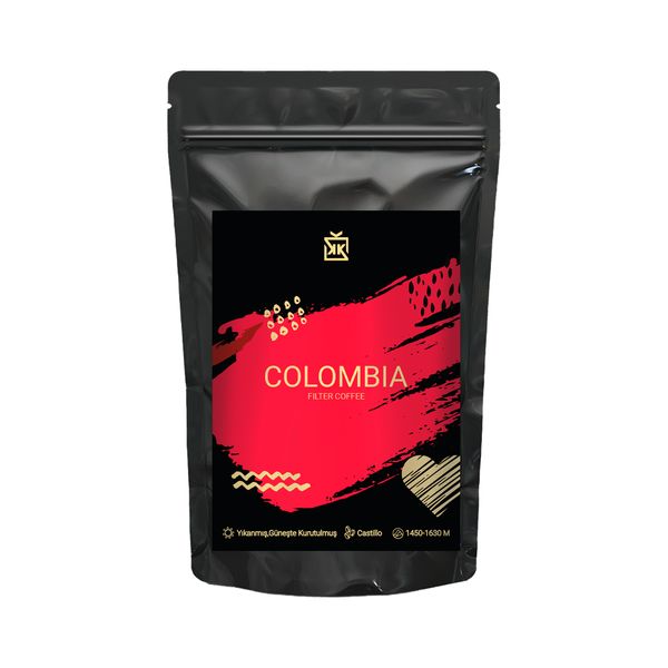 Fırça Efektli Kırmızı Colombia Kahve 50 Gr. - KAHVELER 