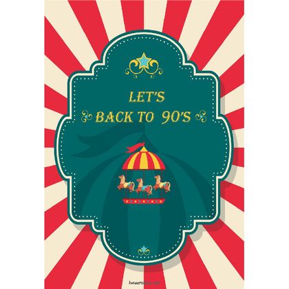 "Back to 90's" Motto Kartı