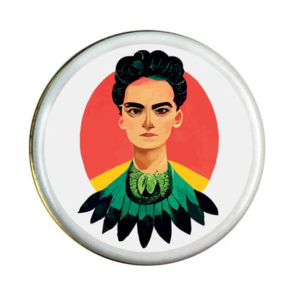 Frida Kahlo Teneke Kapaklı Mum