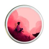 Pembe Sevgililer Günü Temalı Teneke Mum