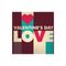 Valentine's Day Love Taş Bardak Altlığı - BARDAK ALTLIKLARI