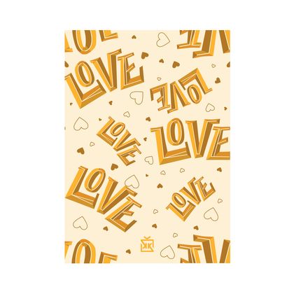 Sarı Love Yazılı Motto