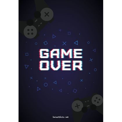 'Game Over'' Motto Kartı