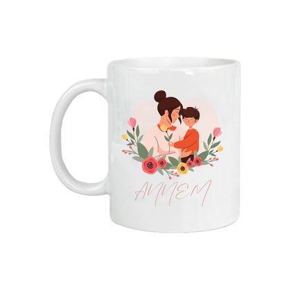 Anne Ve Çocuk Baskılı Kupa
