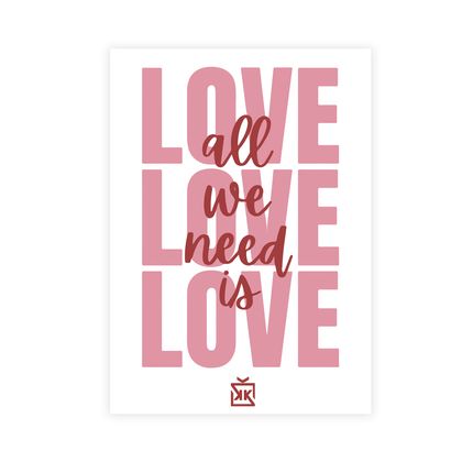 Need Love Motto Kartı