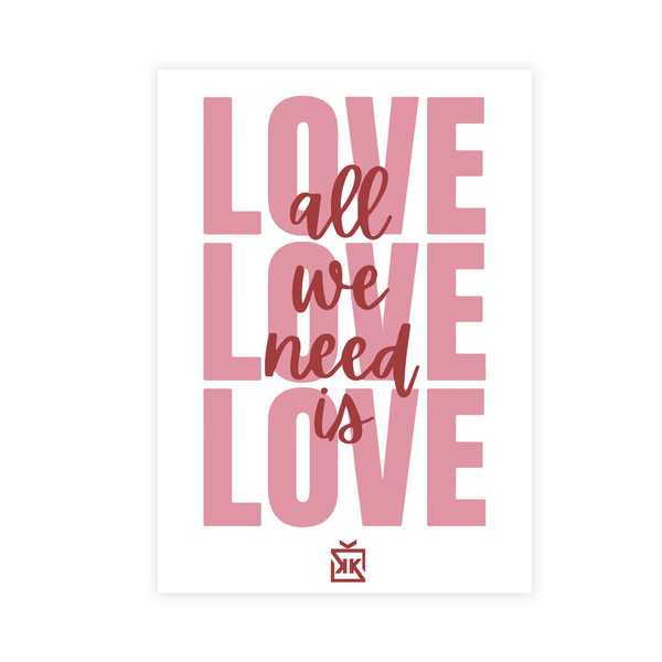 Need Love Motto Kartı