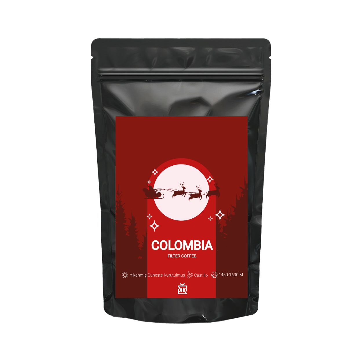 Kırmızı Mutlu Yıllar Colombia Filtre Kahve 100 Gr. - Tatlı Bir Kış Hikayesi Hediye Kutusu içinde