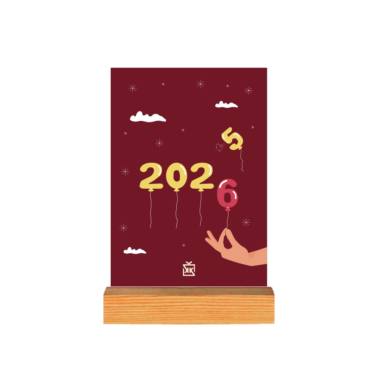 Bir Yılın Renkleri 2026 Masa Takvimi - Yeni Bir Yıl Hediye Kutusu içinde