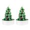 2'li Çam Ağacı Tealight Mum - Çam Ormanı Hediye Kutusu içinde