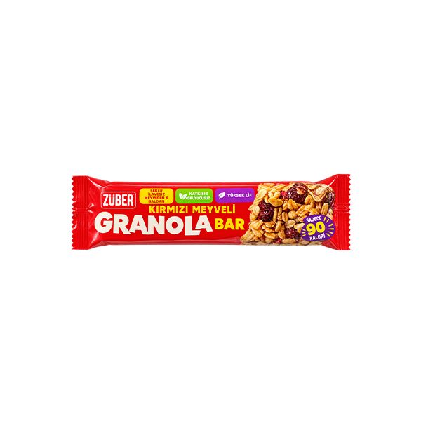 Kırmızı Meyveli Granola Bar - ATIŞTIRMALIKLAR