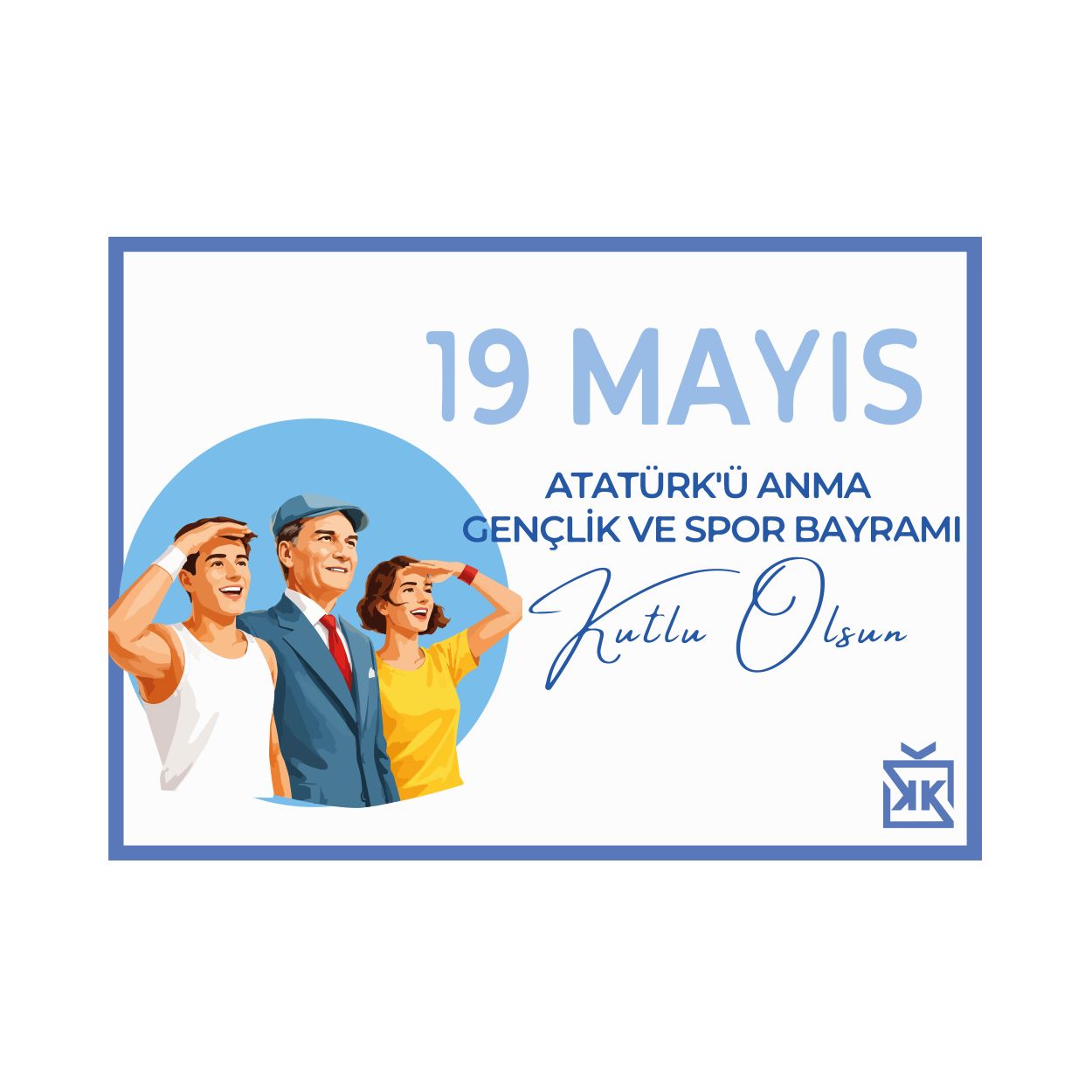 Atadan Gençliğe Motto Kartı - 19 Mayıs Spor & Motivasyon Kutusu içinde