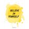 Believe in Yourself Motto Kartı - MOTTO KARTLARI